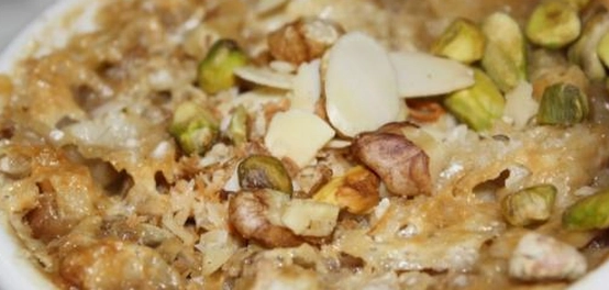 وصفات متنوعة لحلى أم علي اللذيذ