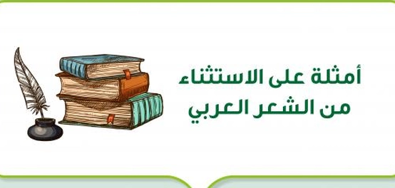 فنون الاستثناء في الشعر العربي: أمثلة متنوعة