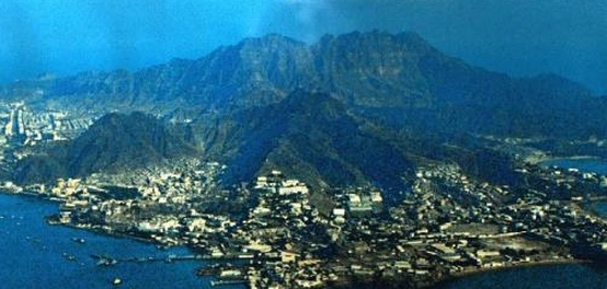 موقع مدينة عدن على الخريطة اليمنية