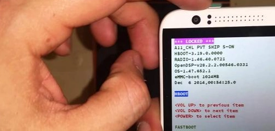 استعادة إعدادات المصنع لهاتف HTC