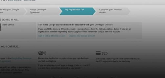 طريقة إنشاء حساب في متجر Google Play