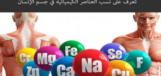 التركيب الكيميائي لجسم الإنسان