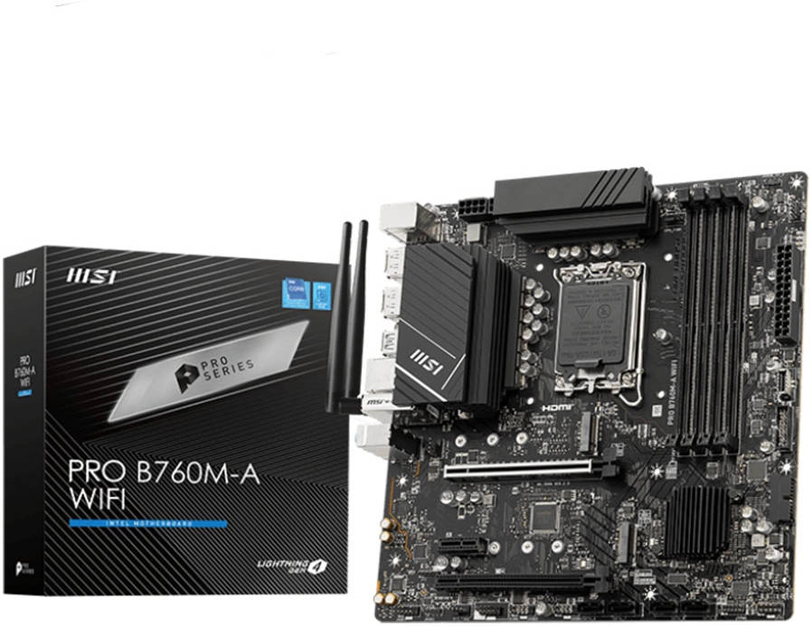 MSI Pro B760M-A Wifi Intel mATX Motherboard Review &#8211; 911-7D99-007