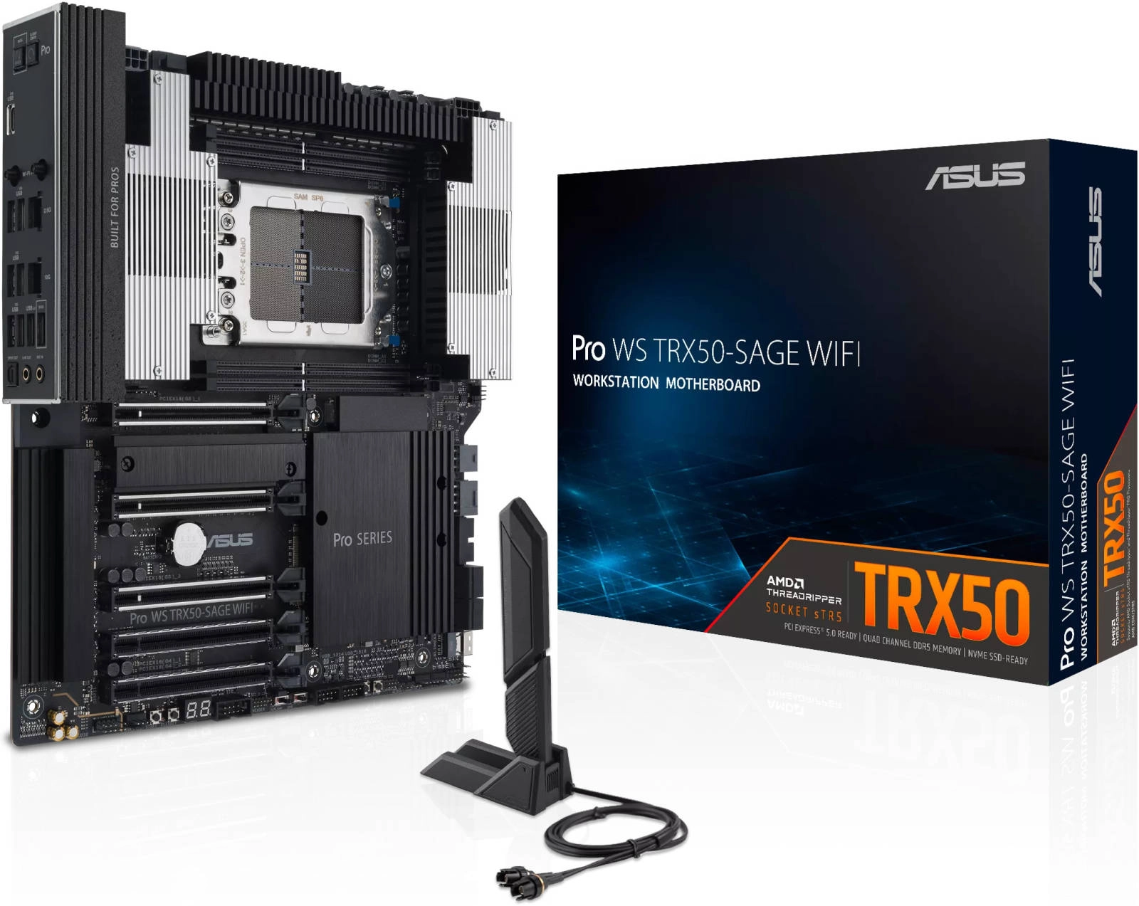 Asus Pro WS TRX50-SAGE WIFI AMD sTR5 CEB Workstation Motherboard Review (90MB1FZ0-M0EAY0)