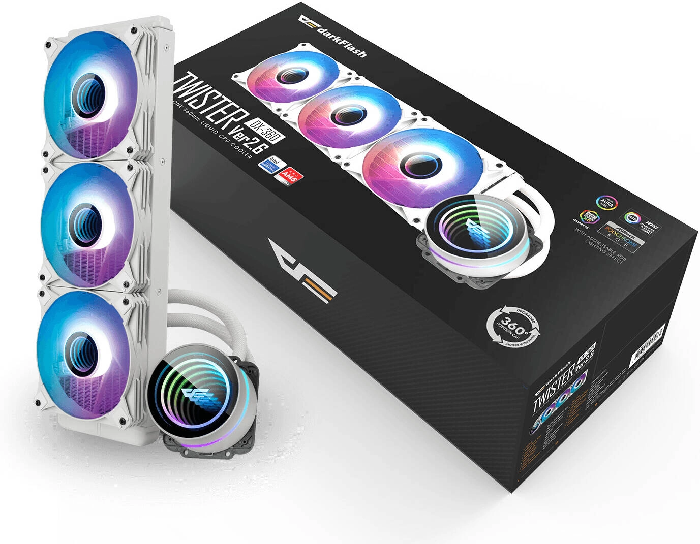 darkFlash Twister DXV2.6 360 Liquid CPU Cooler Review &#8211; Performance, Features, and Verdict