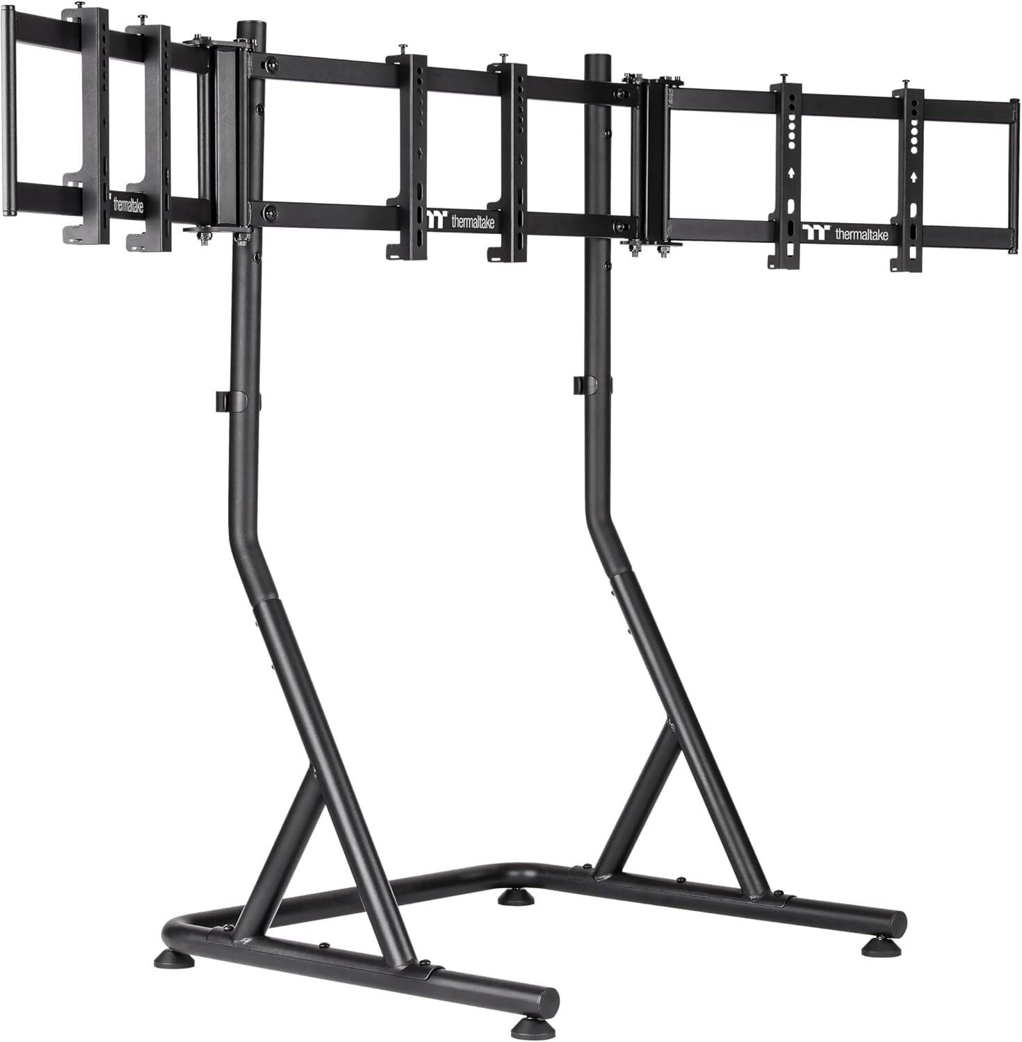 Thermaltake Triple Racing Monitor Stand GEA-RMS-TMSBLK-01 Review: A Sturdy &#038; Adjustable Triple Monitor Setup