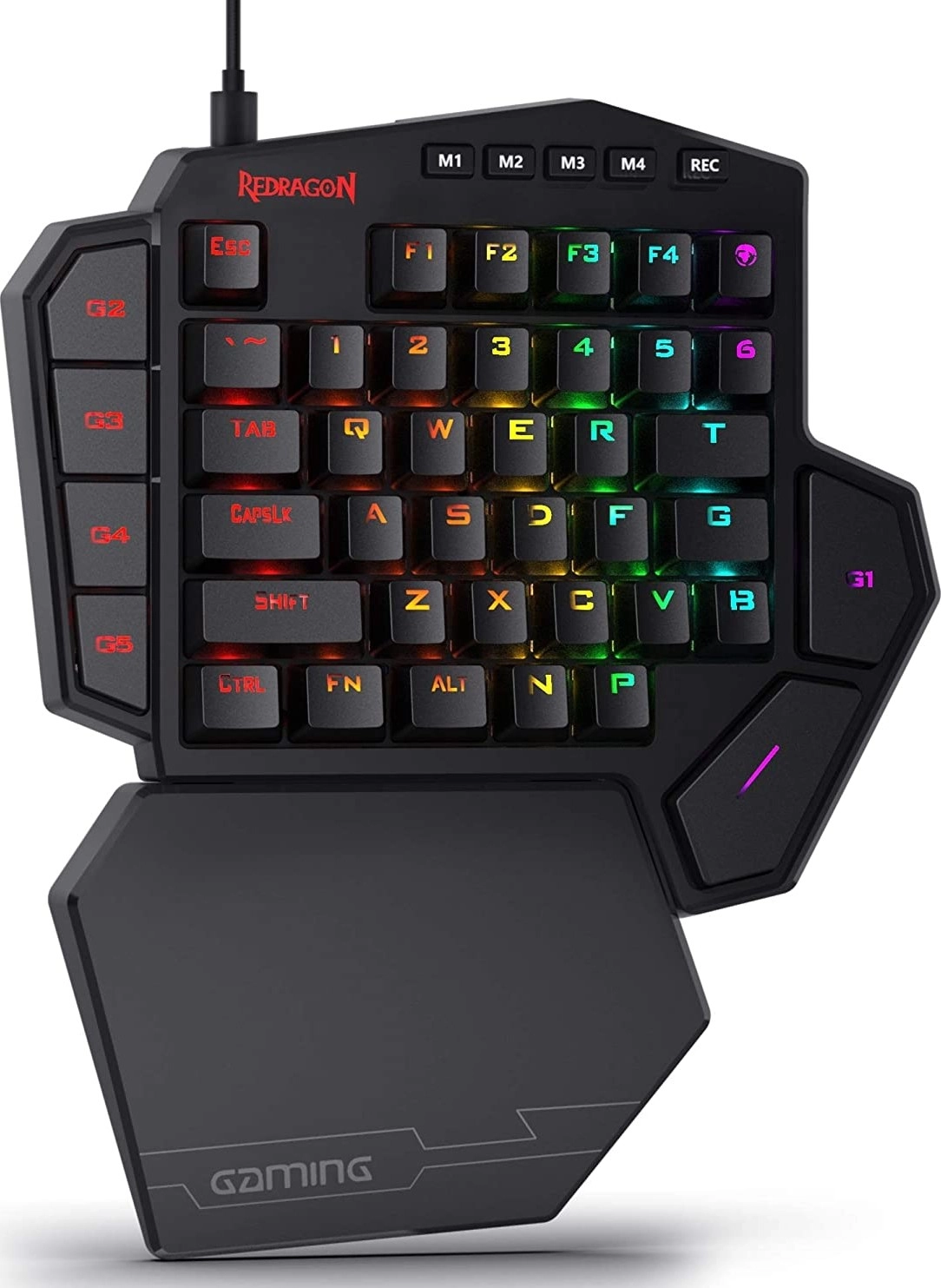 Redragon K585 Wired &#038; Wireless DITI Elite One-Handed RGB Mechanical Gaming Keyboard Brown Switches Review