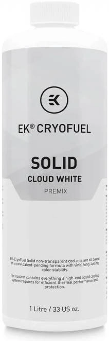 EKWB EK-CryoFuel Solid Cloud White Premix &#8211; Review: Long-Lasting Color Stability for Your PC