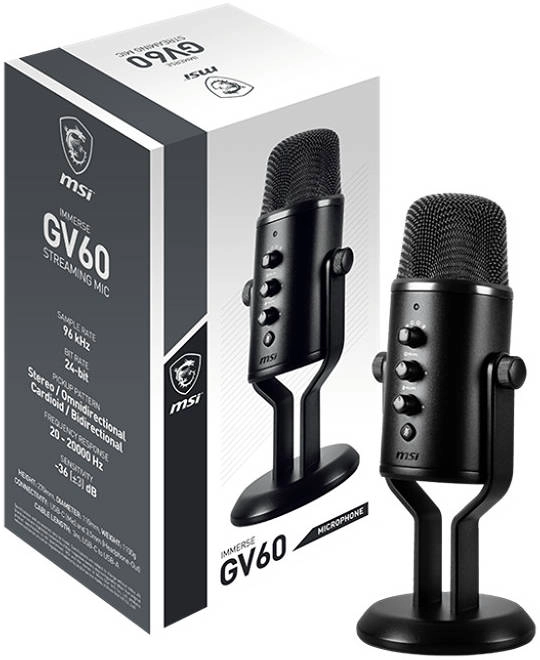 MSI Immerse GV60 Streaming Microphone (OS3-XXXX031-000) Review