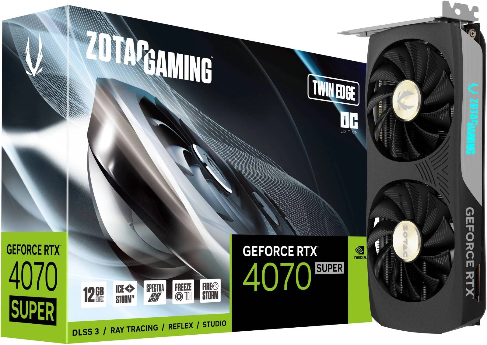 ZOTAC Gaming GeForce RTX 4070 SUPER Twin Edge OC Graphics Card Review: 12GB GDDR6X, 2490 MHz Boost