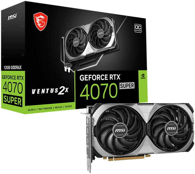 MSI GeForce RTX 4070 SUPER VENTUS 2X OC Graphics Card Review (912-V513-641)