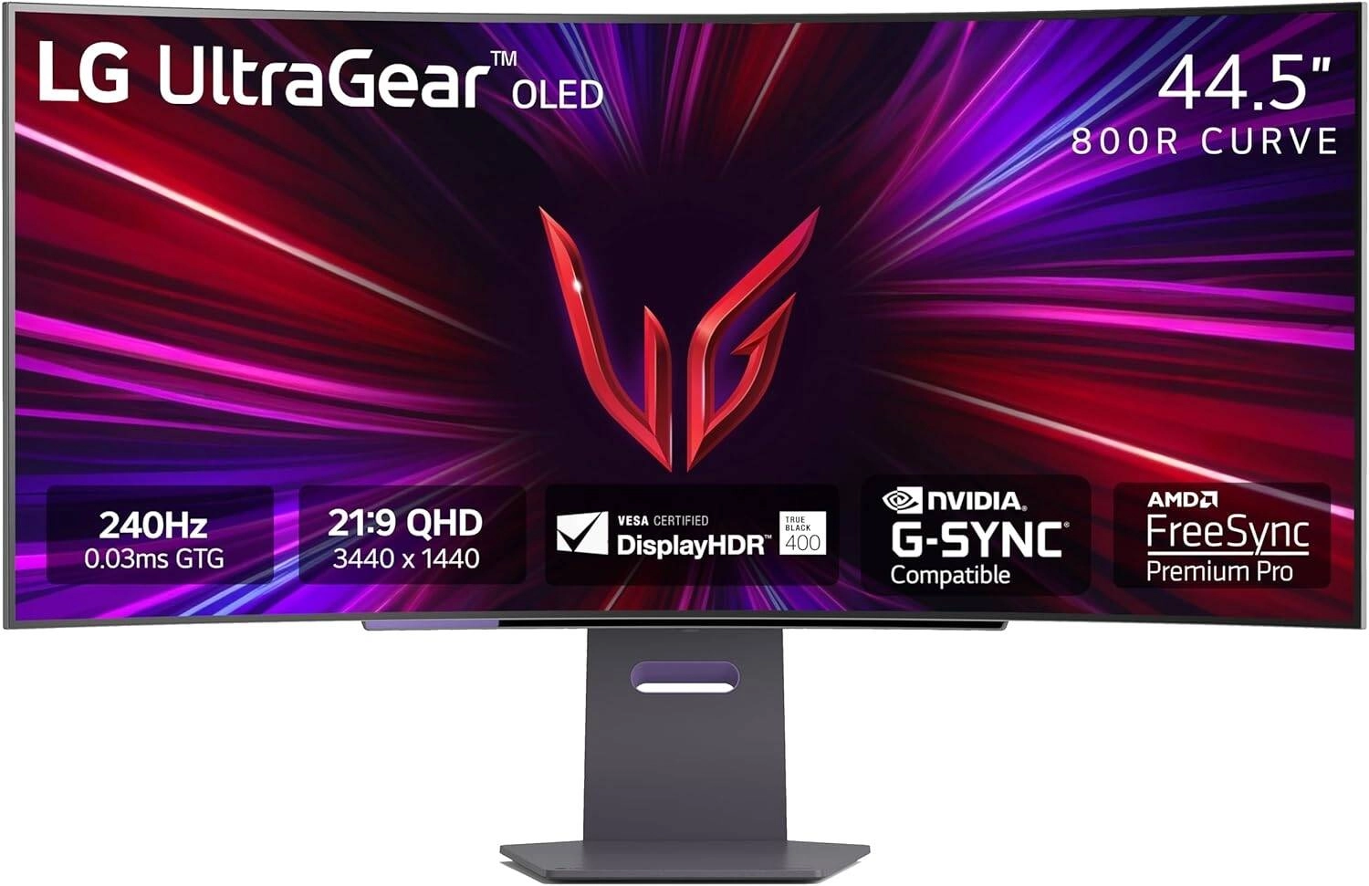 LG 45GS95QE Curved Gaming Monitor Review: 45&#8243; WQHD OLED, 240Hz, 0.03ms
