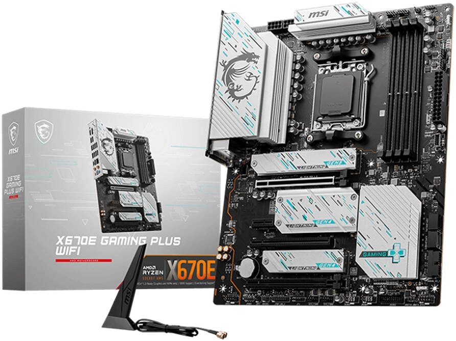 MSI X670E GAMING PLUS WIFI AM5 ATX Motherboard Review &#8211; 911-7E16-003