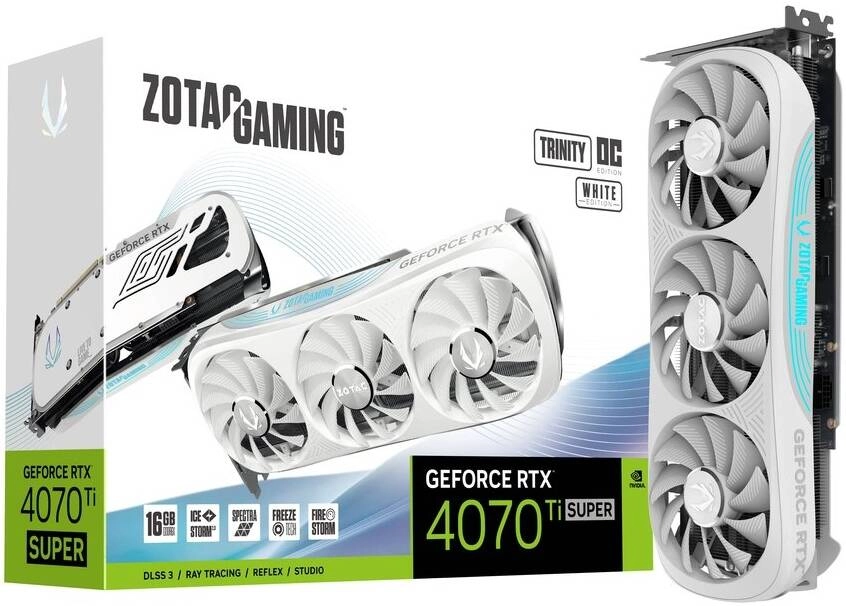 ZOTAC Gaming GeForce RTX 4070 Ti SUPER Trinity White OC Edition Review