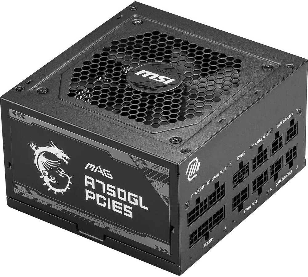 MSI MAG A750GL PCIE5 750W Modular Power Supply Review