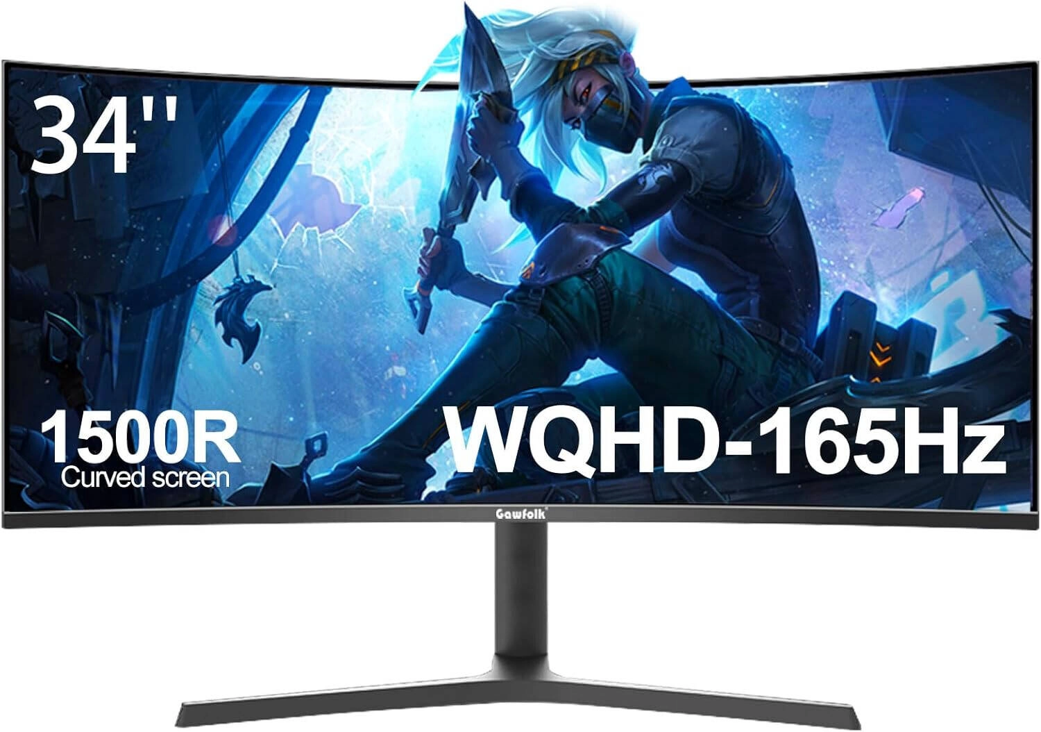 Gawfolk GF340C Ultrawide Curved Gaming Monitor Review &#8211; 34&#8243; UWQHD 165Hz