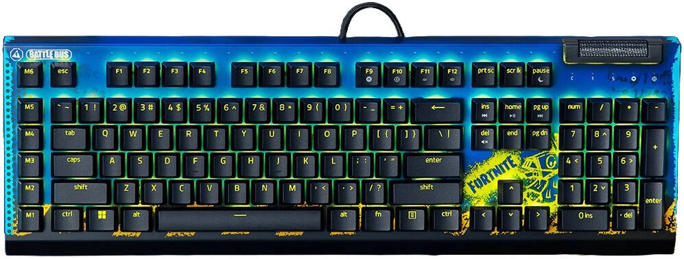 Razer BlackWidow V4 X Fortnite Edition Mechanical Keyboard Review &#8211; Razer Yellow Switches, Wired, Multi-Functional Roller