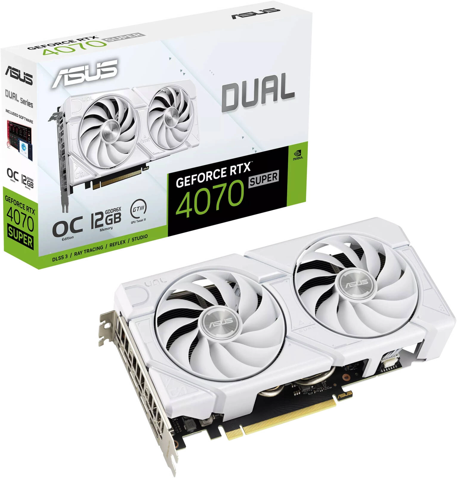 ASUS Dual GeForce RTX 4070 SUPER EVO White OC Edition 12GB Review &#8211; 90YV0KC8-M0NA00