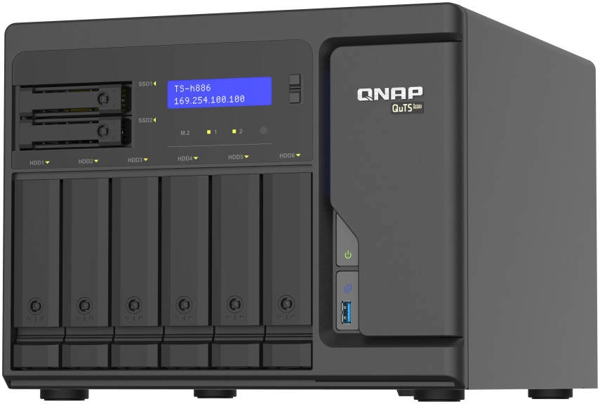 QNAP TS-h886-D1602-8G NAS Enclosure Review: Powerful and Versatile Storage