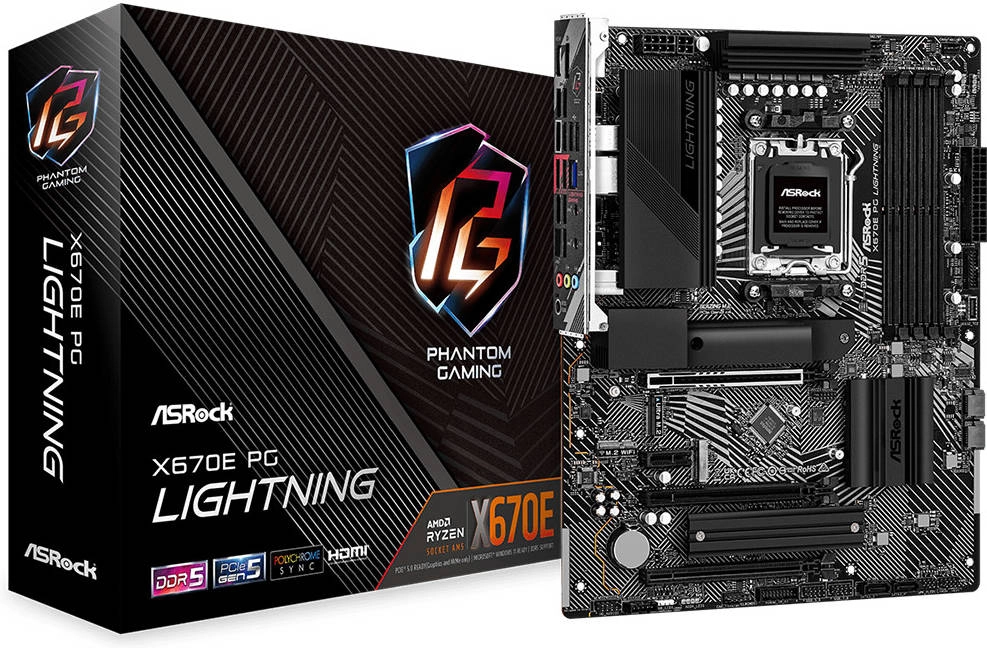 ASRock X670E PG Lightning AM5 ATX Motherboard Review &#8211; 90-MXBJ60-A0UAYZ
