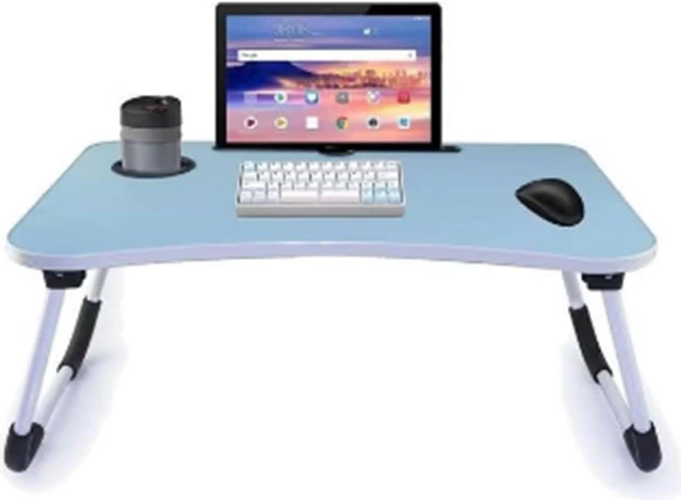 Portable Folding Laptop Table with iPad and Cup Holder &#8211; Review