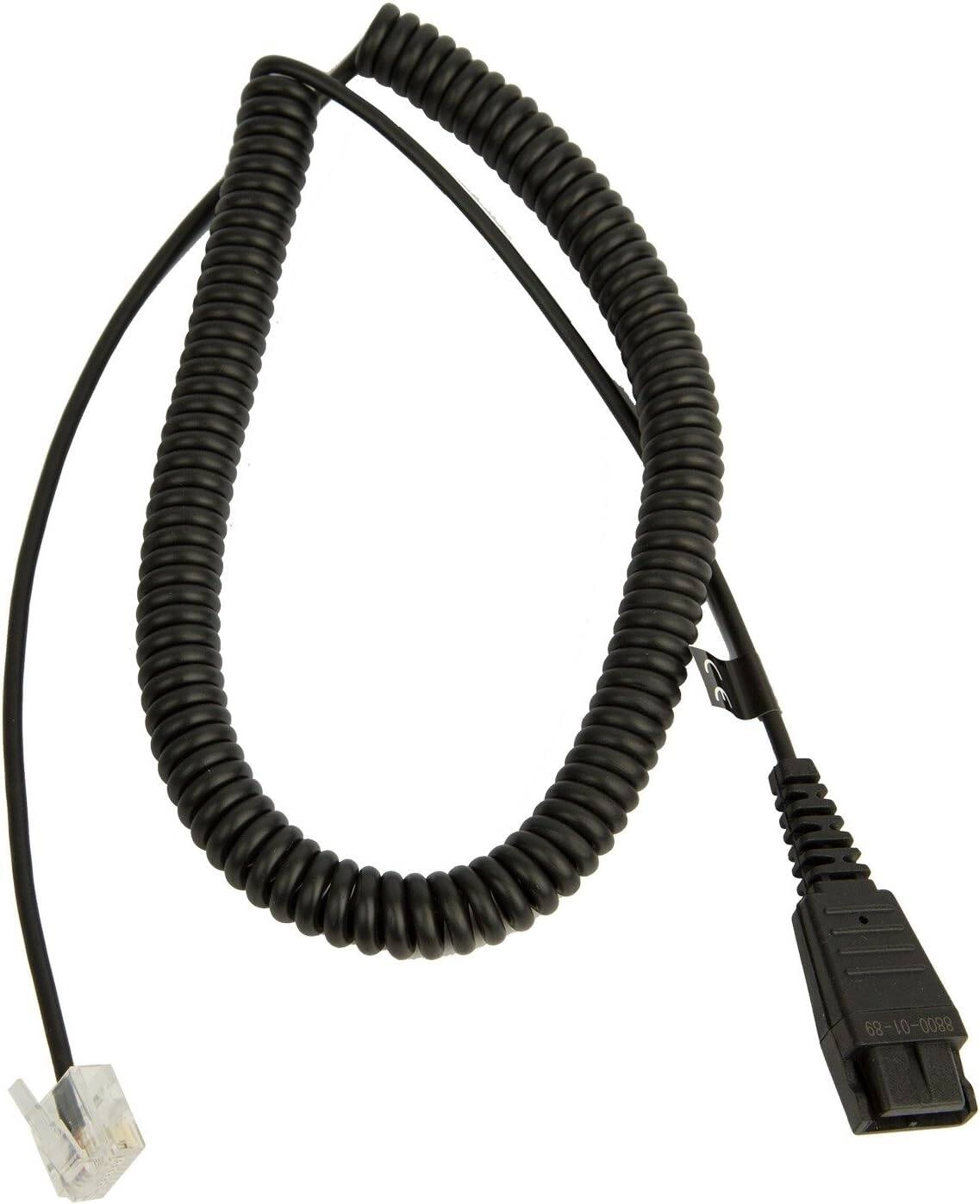 Jabra QD Cord to RJ45, Coiled, 2m Cable Length, Black | 8800-01-89 Review