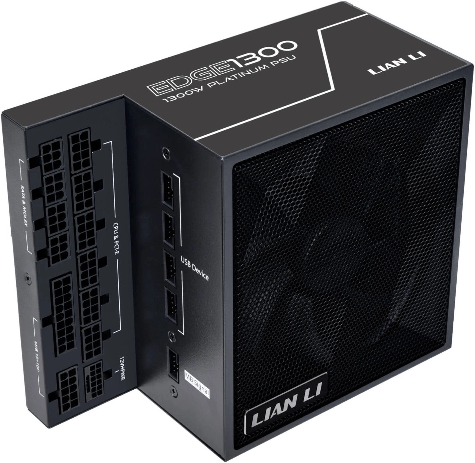 Lian-Li EG1300.Black Edge L-Shape PSU Review: 1300W Power, ATX 3.0 &#038; 3.1, PCIe 5.1 Support