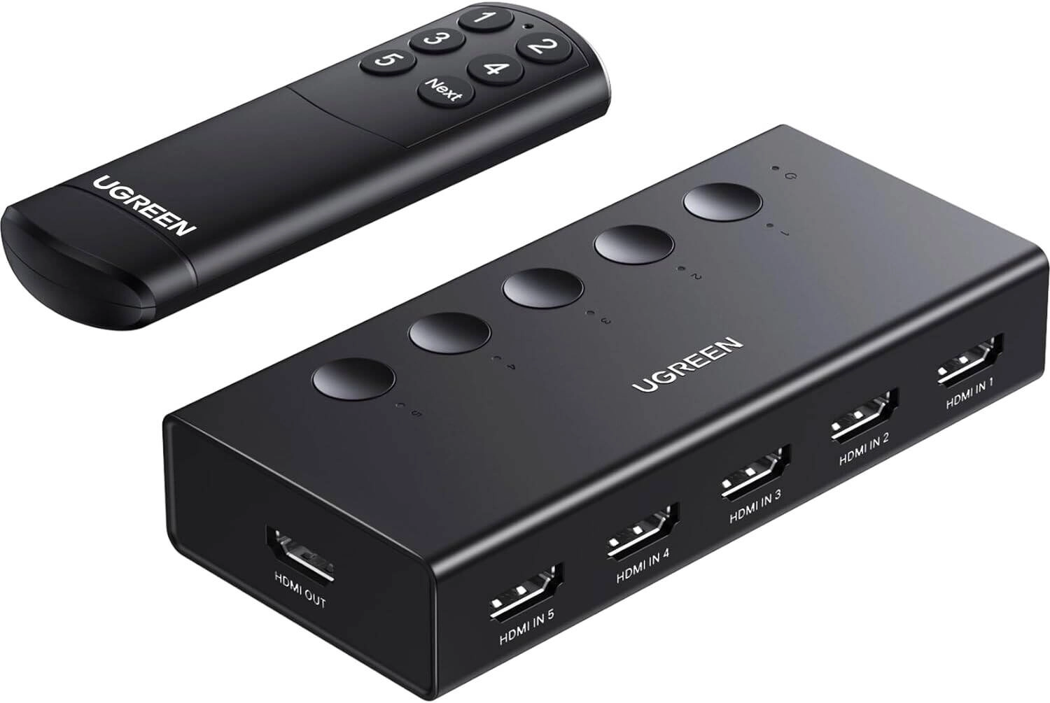 UGREEN 90512 5 In 1 Out HDMI 2.0 Switch Review: 4K@60Hz Switching Made Easy