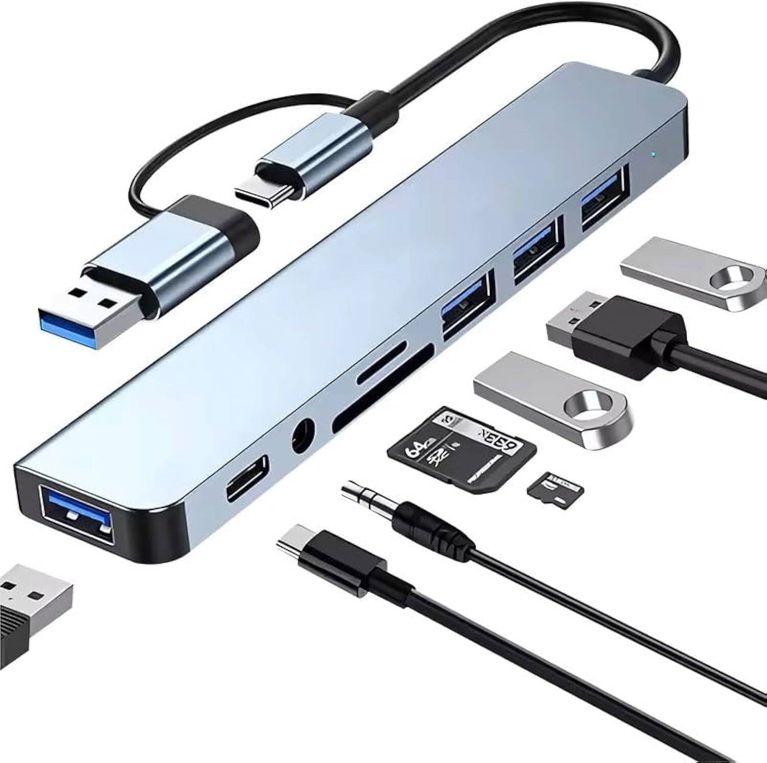 USB C Hub, 8 in 1 Type C Hub Review: Multiport Adapter for Mac Book Pro &#038; More