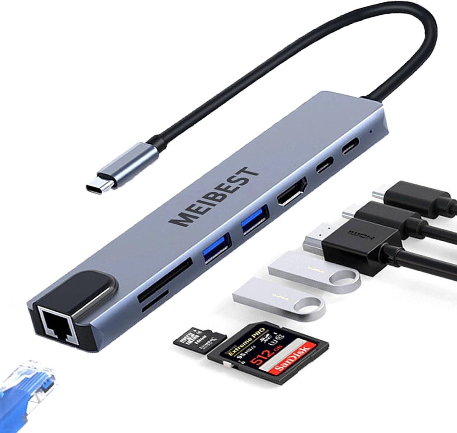 MEIBEST USB C To 4K HDMI Multiport Adapter Review: A Comprehensive Look