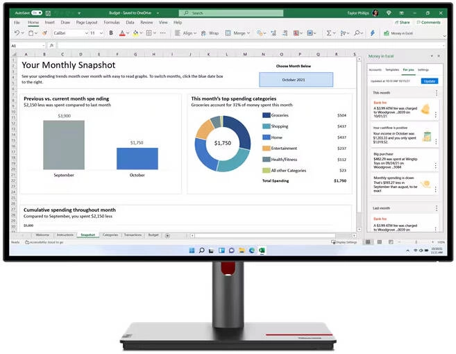 Lenovo ThinkVision P27h-30 Monitor Review: A QHD IPS Display for Productivity