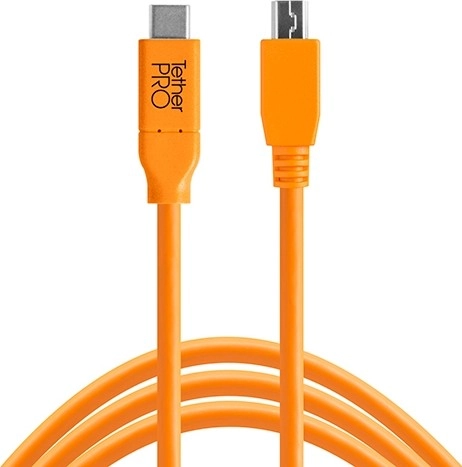 Tether Tools TetherPro USB-C to 2.0 Micro-B 5-Pin, 15&#8242; (4.6M) &#8211; Orange | CUC2515-ORG Review
