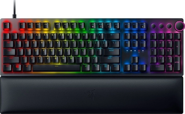 Razer Huntsman V2 Optical Gaming Keyboard RGB LED Light, Qwerty US Int, Wired, Numeric keypad, Clicky Purple Switch | RZ03-03930300-R3M1 Review