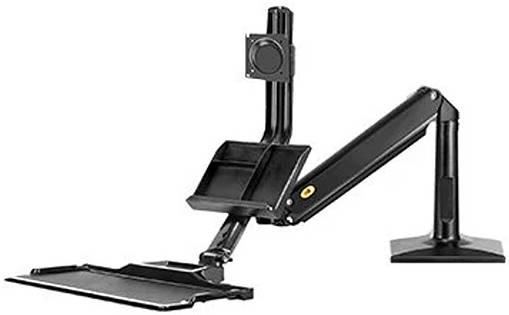Skill Tech Gas Spring Floating Sit-stand Single Monitor Desktop Mount NB-35W Review