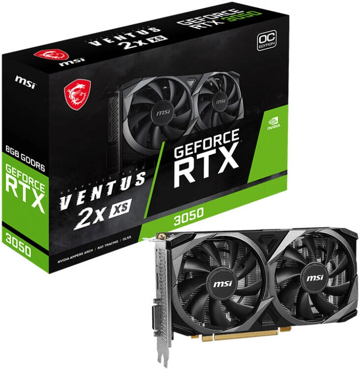 MSI GeForce RTX 3050 VENTUS 2X XS OC Graphics Card Review &#8211; 8GB GDDR6, 1807 MHz Boost Clock