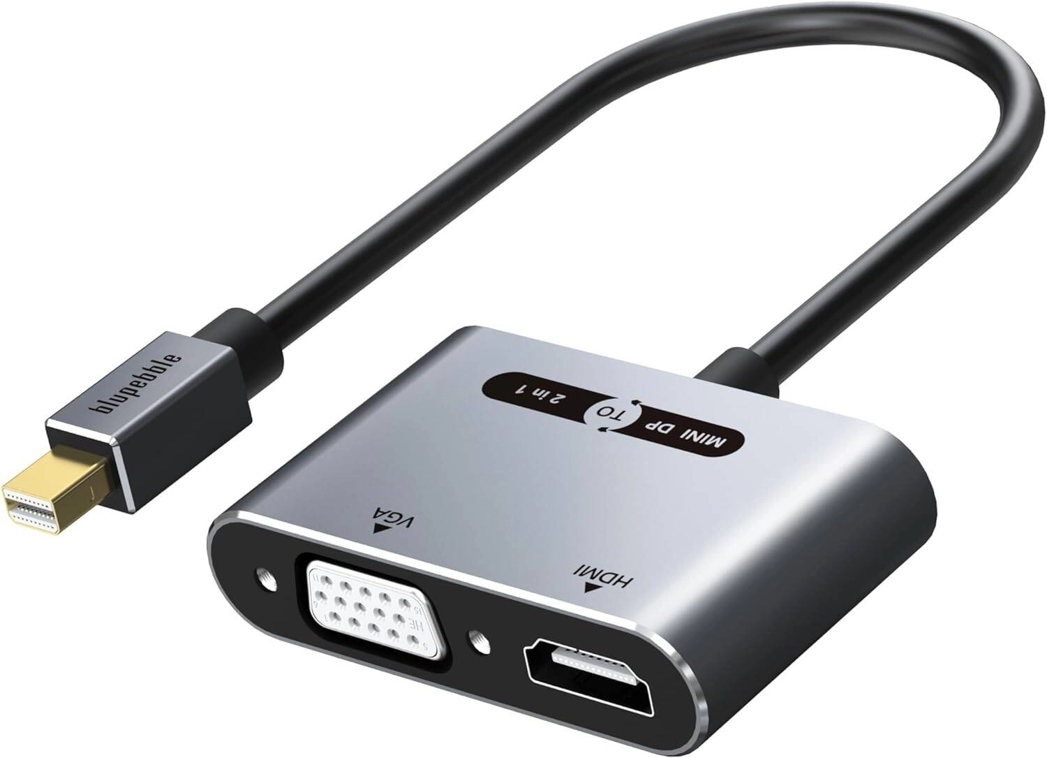Blupebble Mini DisplayPort to HDMI VGA Adapter Converter 4K Thunderbolt 2.0 Review
