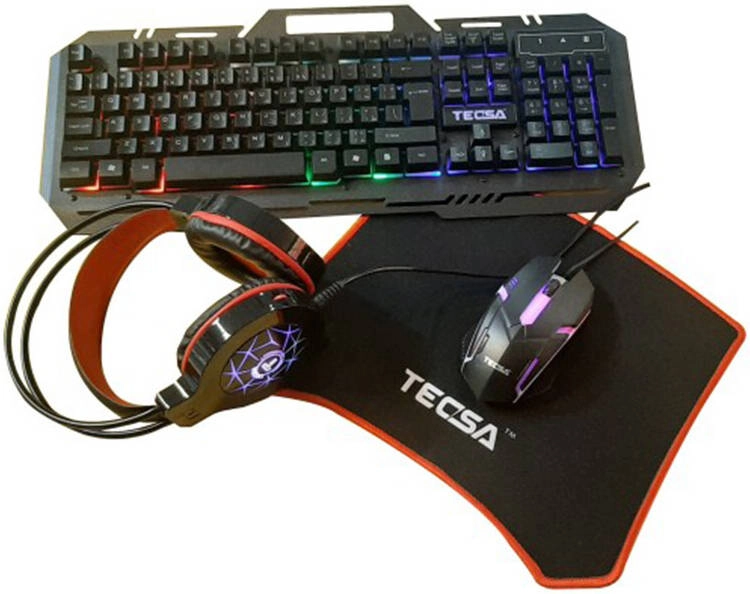 GAMING KIT TECSA GK-500 KEYBOARD-MOUSE-HEADPHONE-MOUSEPAD Review &#8211; Best Price in UAE