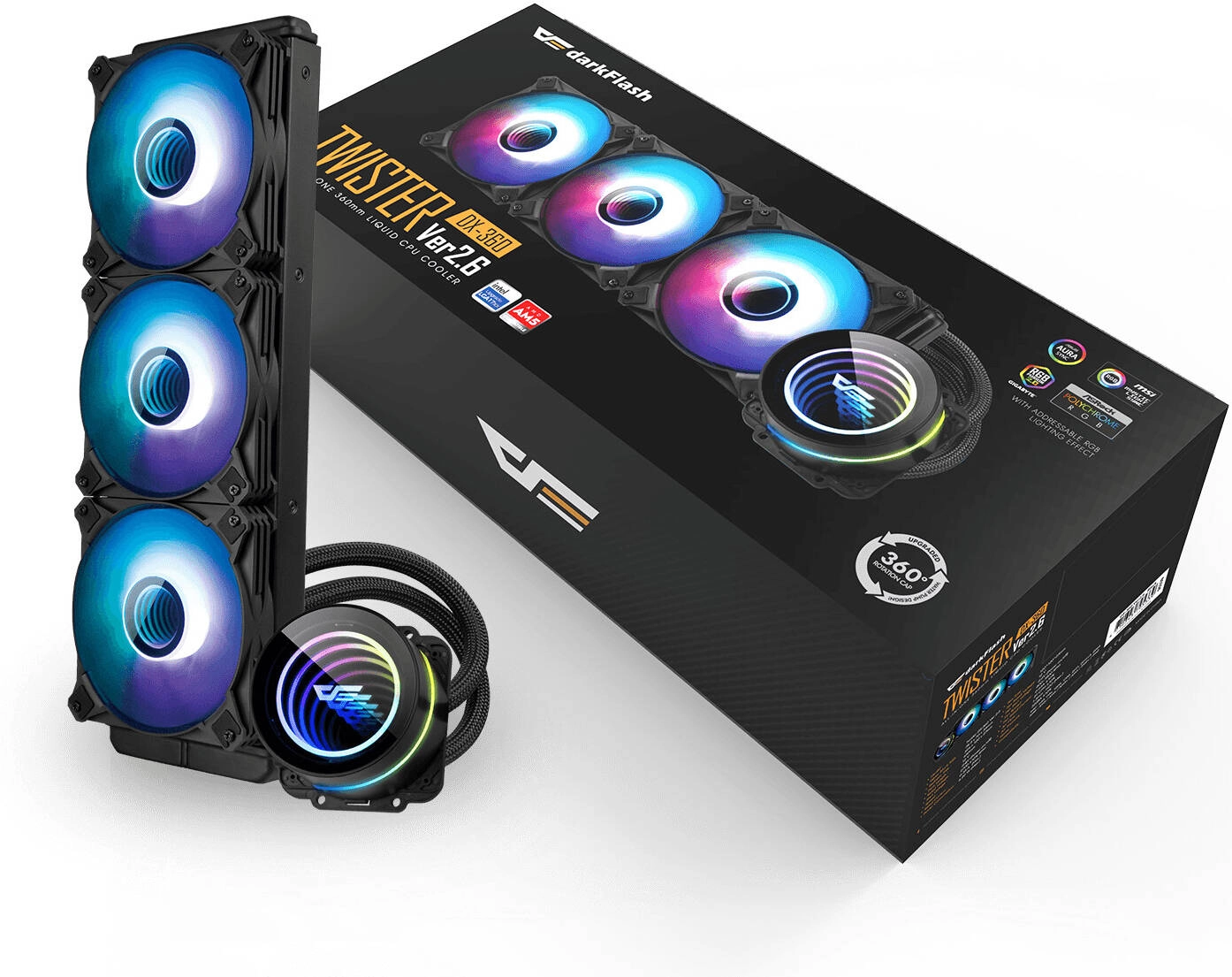 darkFlash Twister DXV2.6 360 Liquid CPU Cooler Review: A Comprehensive Look