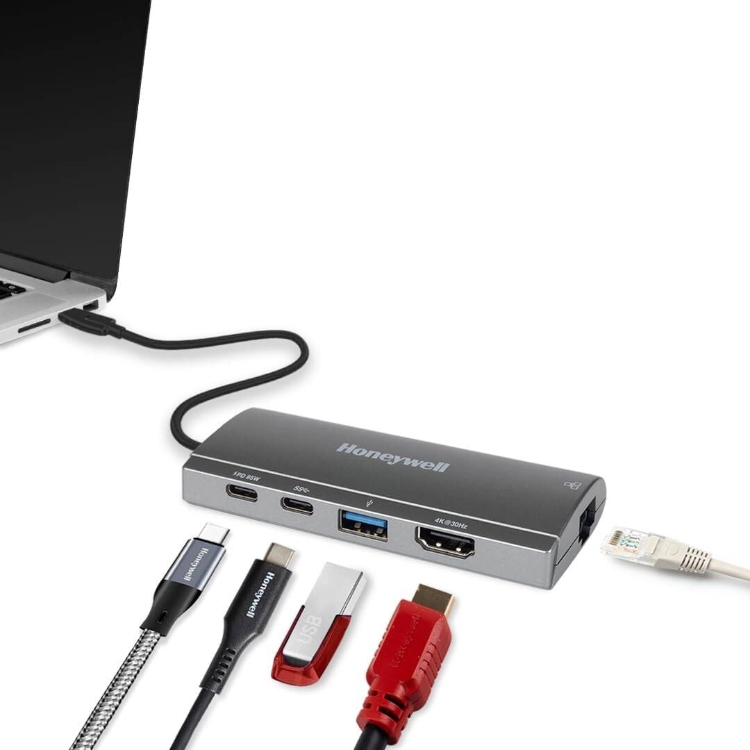 Honeywell 5-in-1 TypeC Mini Docking Station Review: 4K HDMI, USB 3.0, Dual Type-C PD85W &#038; 5GBPS