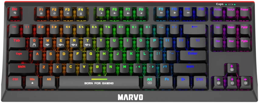 MARVO KG953W Wireless TKL Mechanical Gaming Keyboard Review (Red Switch, KG953W-R)