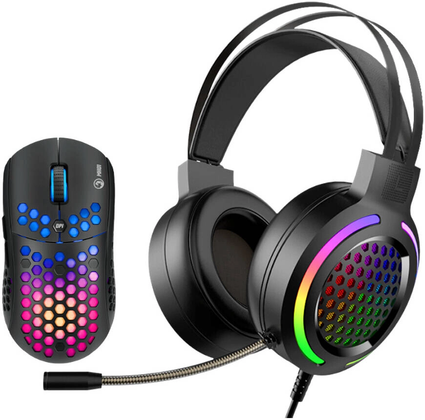 MARVO MH01-BK Headset &#038; Mouse Gaming Combo Review &#8211; 6400 DPI, 6 Programmable Buttons