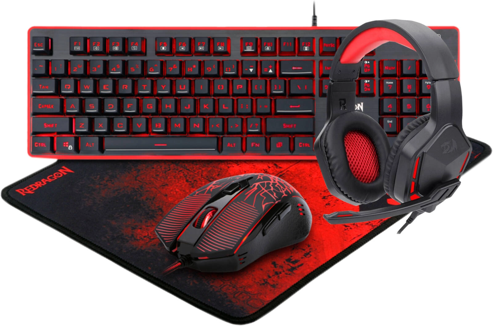 Redragon Gaming Combo: Keyboard, Headset, Mouse &#038; Mousepad Review