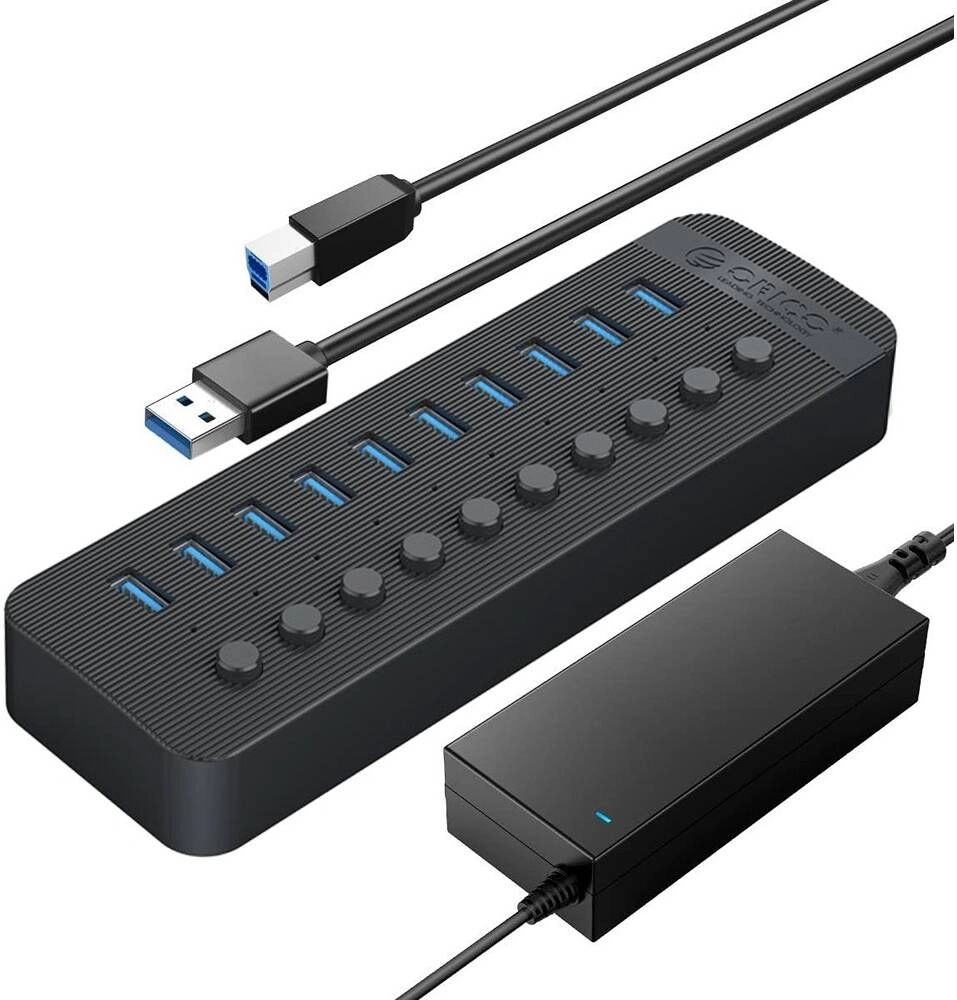 ORICO Powered USB Hub 10 Ports 48W USB 3.0 Data Hub &#8211; Review (CT2U3-10AB-AU-BL)