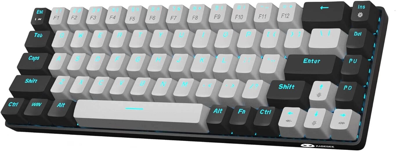 MageGee MK-Box Mini Portable Mechanical Gaming Keyboard Review: 65% Layout, Blue Switch