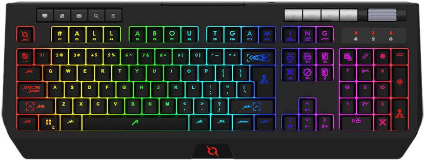 AQIRYS Membrane Keyboard Capella RGB, Black: Review