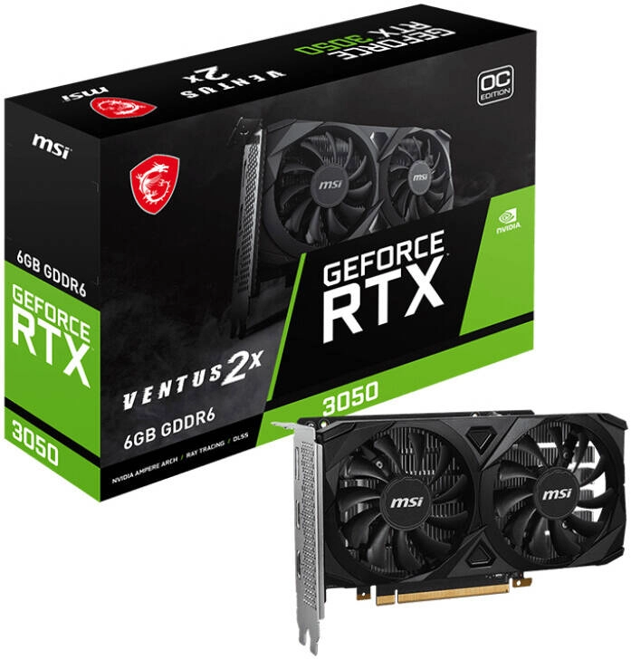 MSI GeForce RTX 3050 Ventus 2X OC 6GB Graphics Card Review