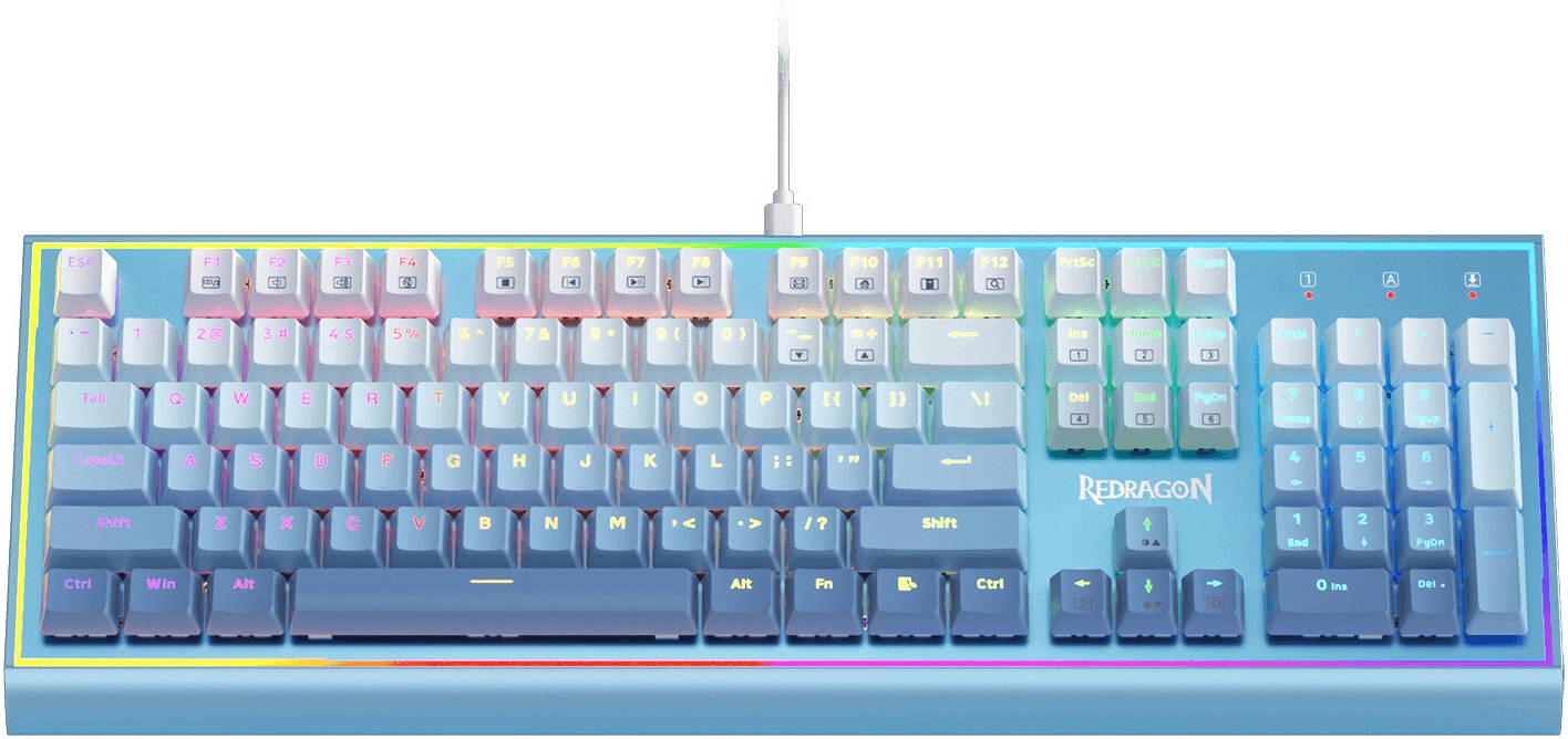 Redragon Bluesiren K654 Gaming Mechanical Wired Keyboard Review: Outemu Red Switches, Hot-Swappable, Aluminum Frame