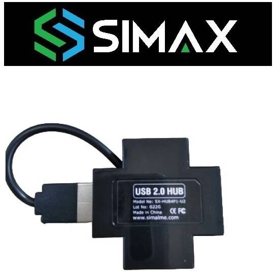 SIMAX 4 Port USB 2.0 Hub (Plus Shape) Black Review &#8211; Best Price in UAE