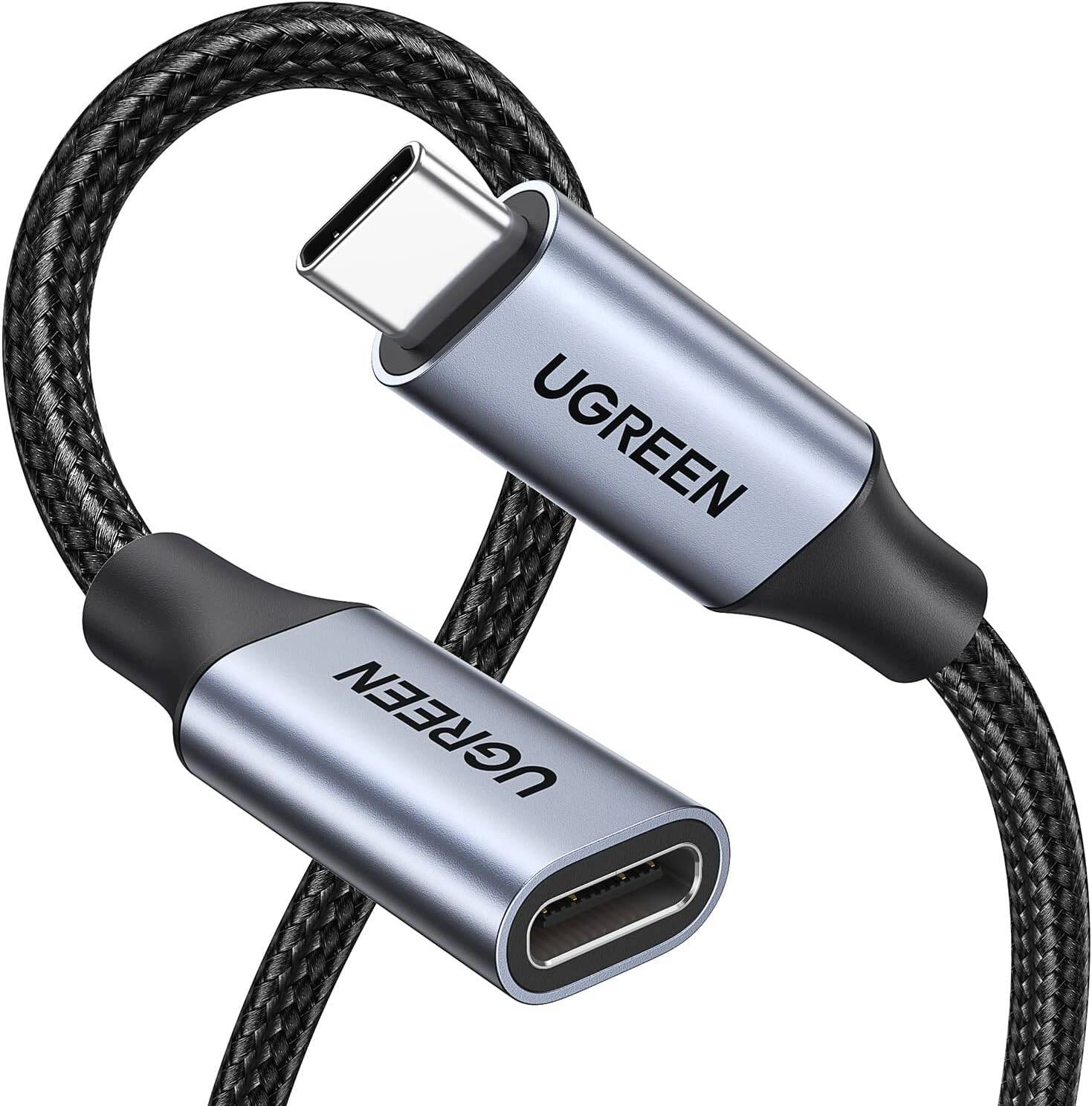 UGREEN USB-C Male to USB-C Female Gen2 Alu Case Braided Extension Cable 1m (Space Gray) Review