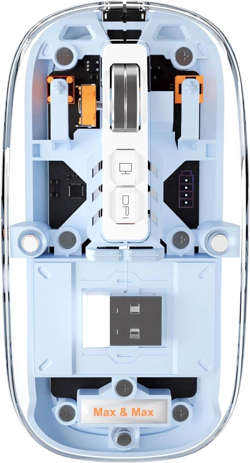 Max &#038; Max Wireless Mouse Rechargeable Transparent Crystal (Blue) Review &#8211; Detailed Look